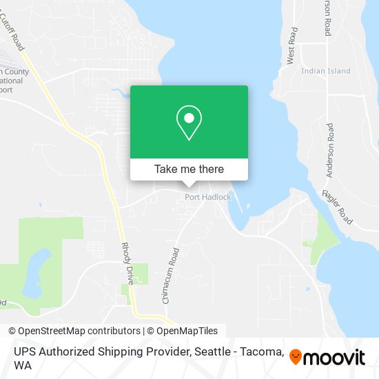 Mapa de UPS Authorized Shipping Provider