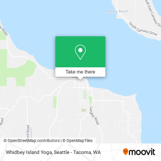 Whidbey Island Yoga map