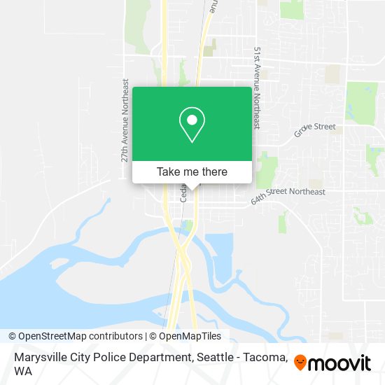Marysville City Police Department map