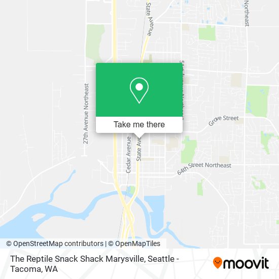 The Reptile Snack Shack Marysville map