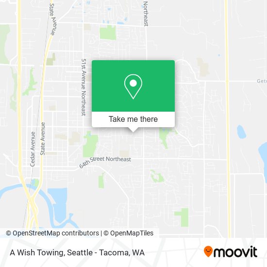 A Wish Towing map