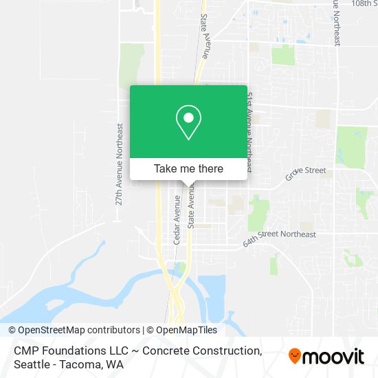 Mapa de CMP Foundations LLC ~ Concrete Construction