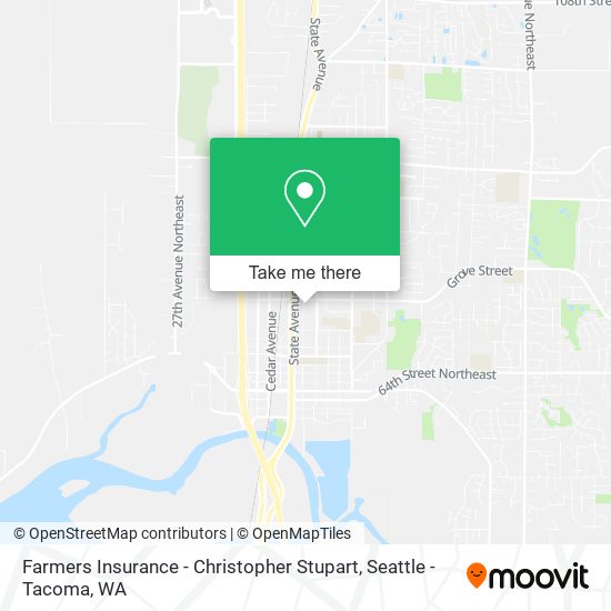 Farmers Insurance - Christopher Stupart map