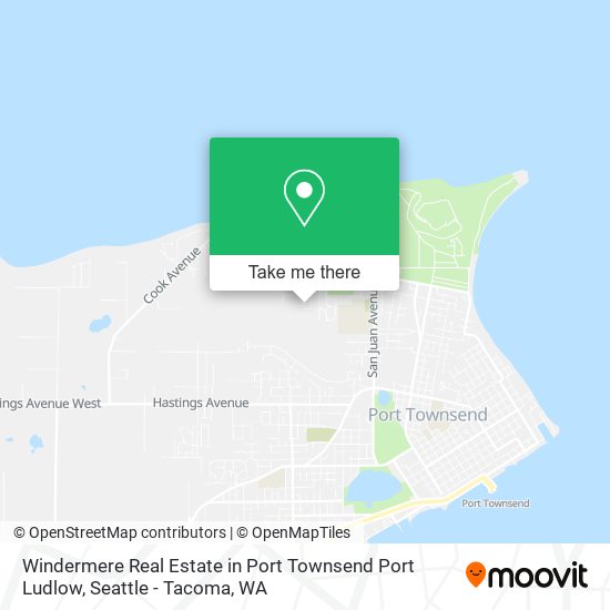 Windermere Real Estate in Port Townsend Port Ludlow map