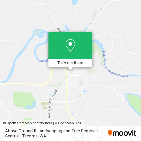 Above Ground II Landscaping and Tree Removal map