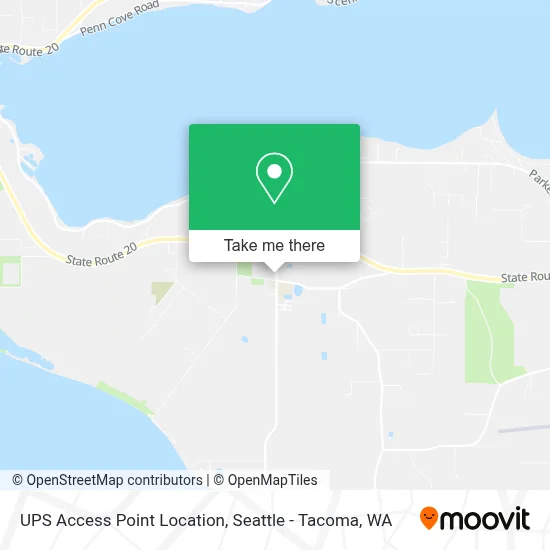 UPS Access Point Location map