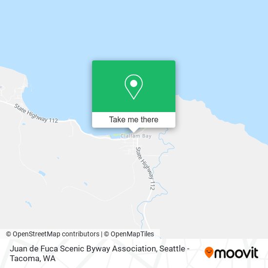 Mapa de Juan de Fuca Scenic Byway Association