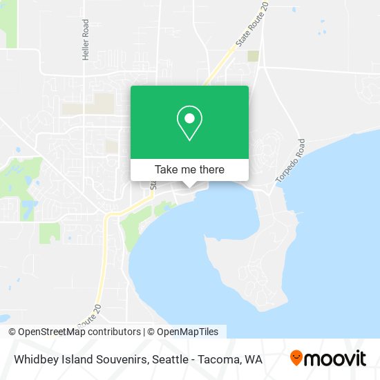 Whidbey Island Souvenirs map