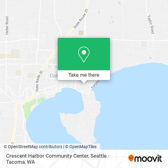 Mapa de Crescent Harbor Community Center