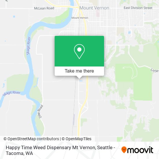 Happy Time Weed Dispensary Mt Vernon map