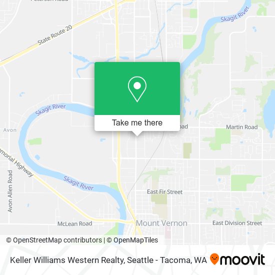 Keller Williams Western Realty map