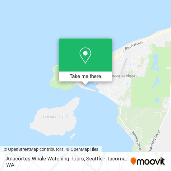 Mapa de Anacortes Whale Watching Tours