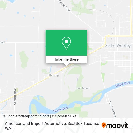 American and Import Automotive map