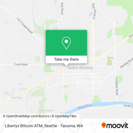 Mapa de Libertyx Bitcoin ATM