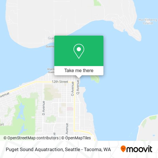 Mapa de Puget Sound Aquatraction