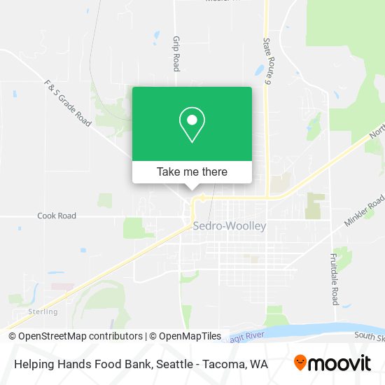 Helping Hands Food Bank map