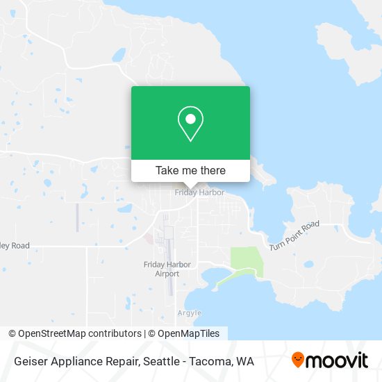 Geiser Appliance Repair map