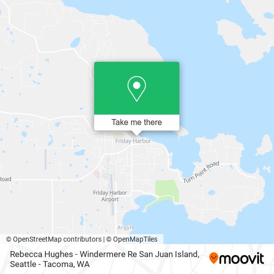 Mapa de Rebecca Hughes - Windermere Re San Juan Island