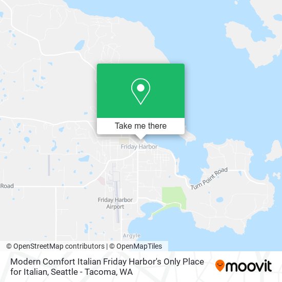Mapa de Modern Comfort Italian Friday Harbor's Only Place for Italian