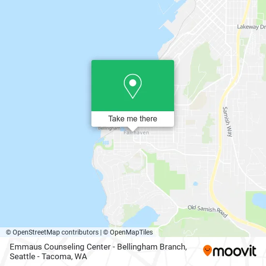 Mapa de Emmaus Counseling Center - Bellingham Branch