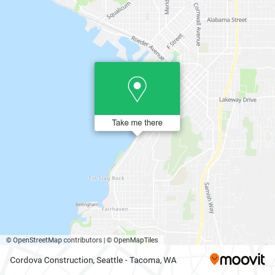 Cordova Construction map