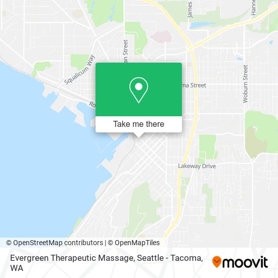 Mapa de Evergreen Therapeutic Massage