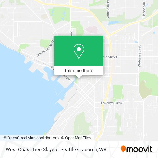 West Coast Tree Slayers map