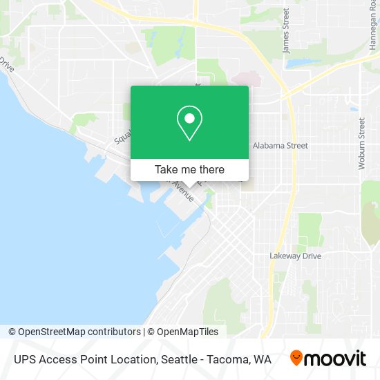 Mapa de UPS Access Point Location