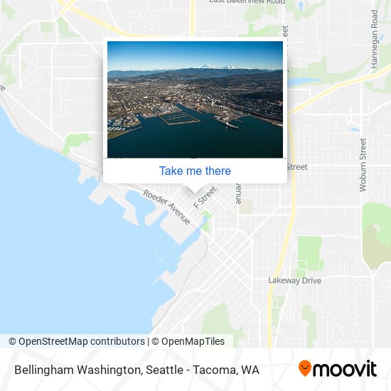 Mapa de Bellingham Washington