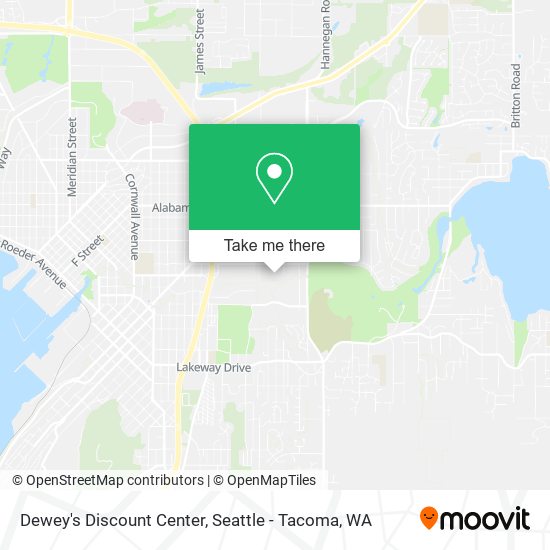 Mapa de Dewey's Discount Center