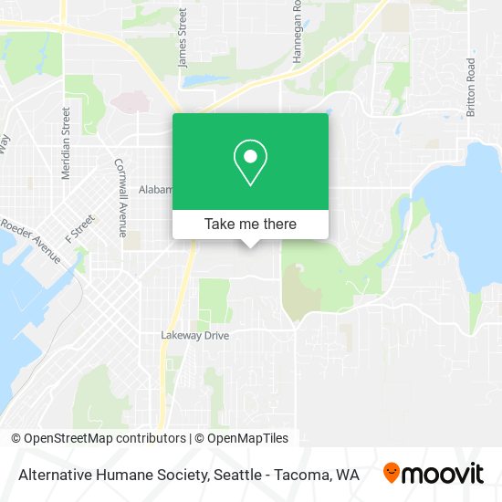 Mapa de Alternative Humane Society