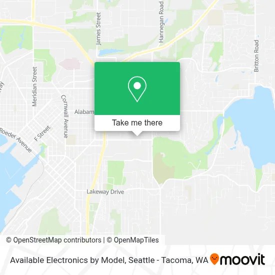 Available Electronics by Model map