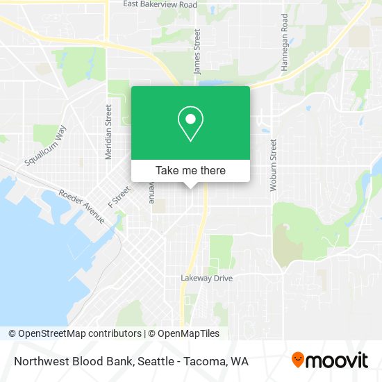 Mapa de Northwest Blood Bank