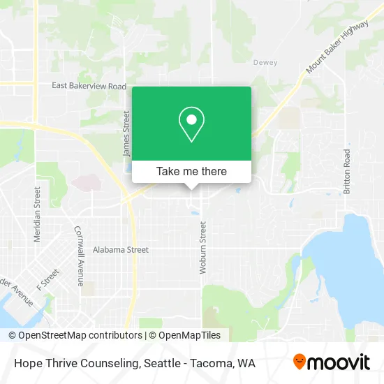 Mapa de Hope Thrive Counseling