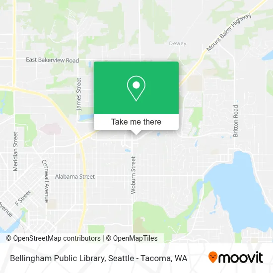 Bellingham Public Library map