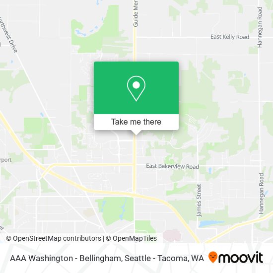 Mapa de AAA Washington - Bellingham