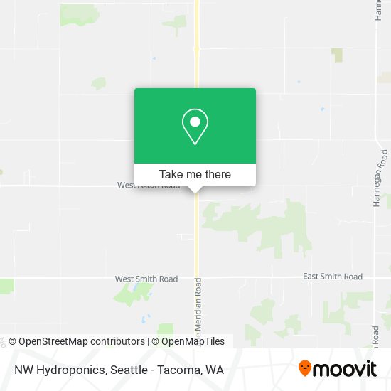 NW Hydroponics map