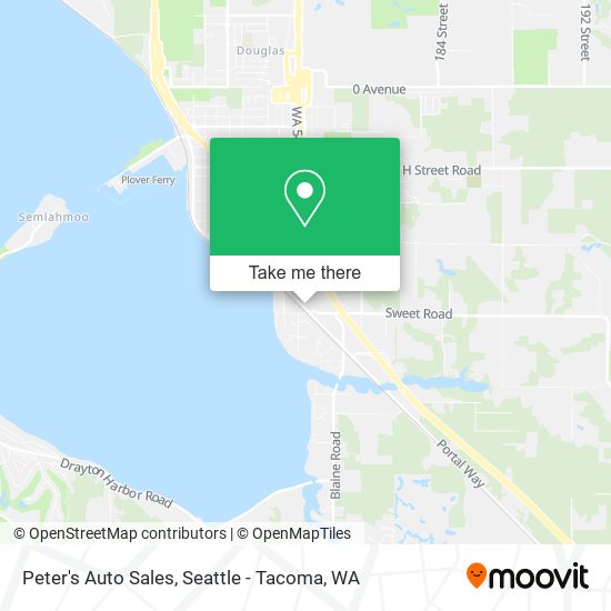 Peter's Auto Sales map