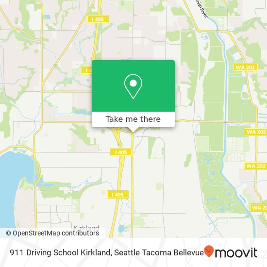 911 Driving School Kirkland map