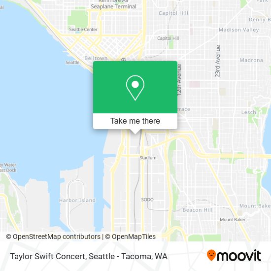 Taylor Swift Concert map