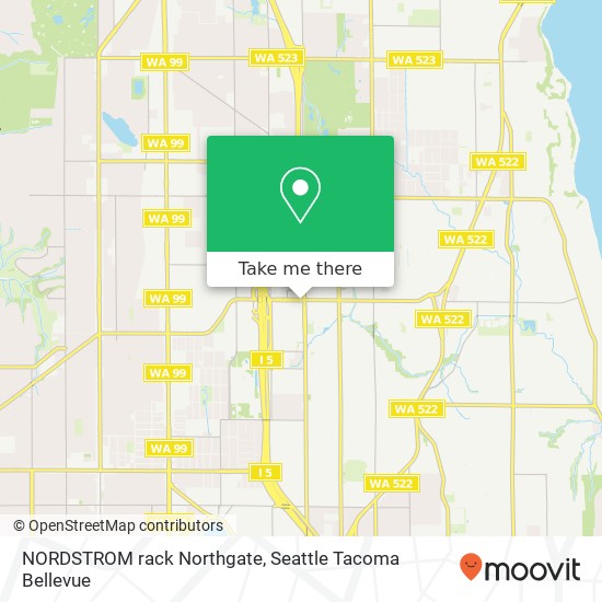 Mapa de NORDSTROM rack Northgate