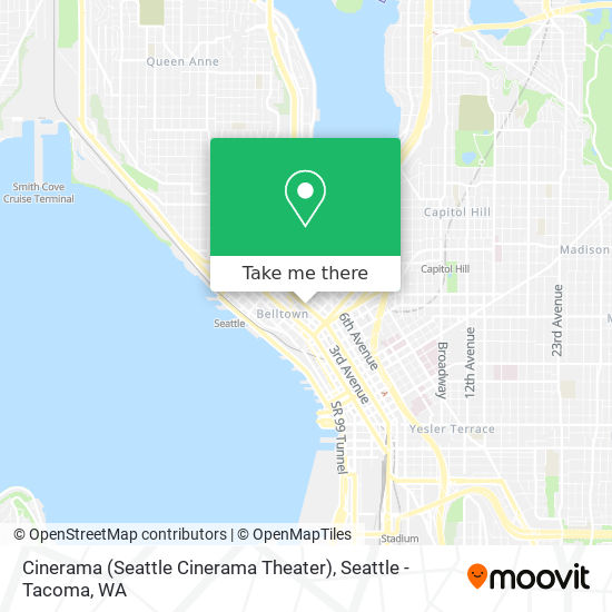 Mapa de Cinerama (Seattle Cinerama Theater)