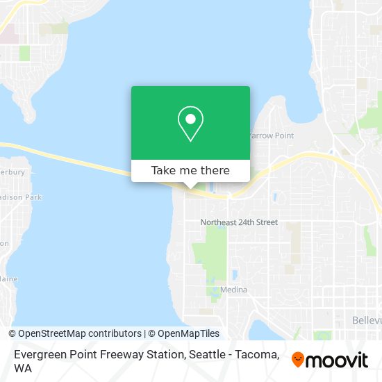 Evergreen Point Freeway Station map