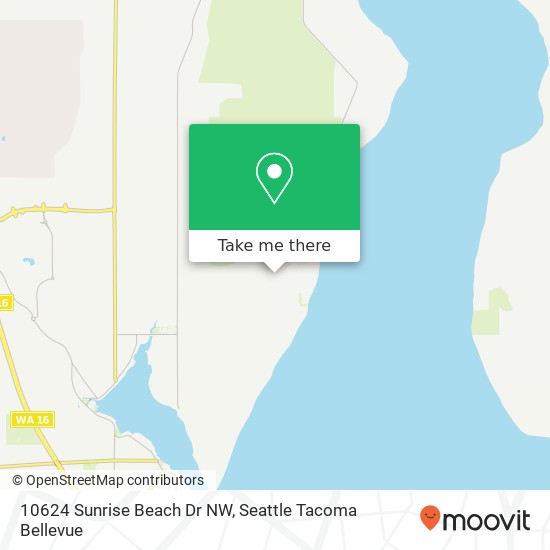 10624 Sunrise Beach Dr NW map