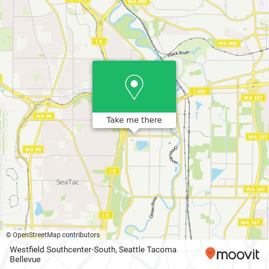 Mapa de Westfield Southcenter-South