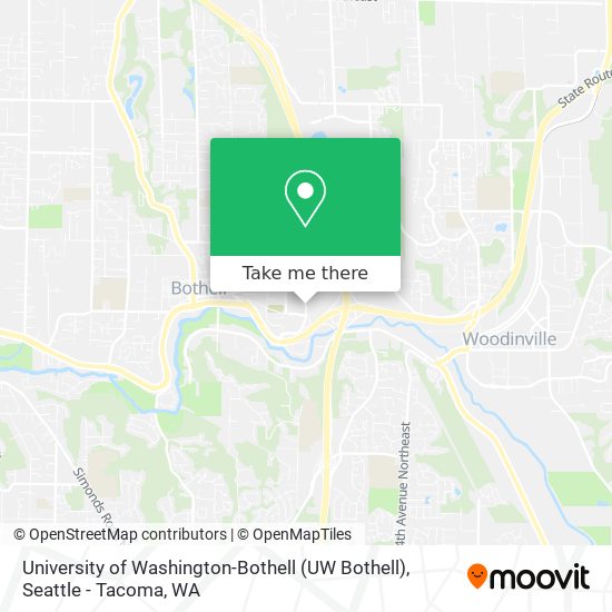 University of Washington-Bothell (UW Bothell) map