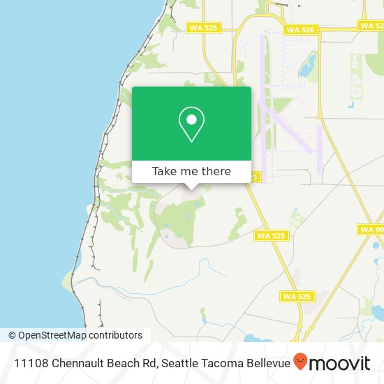 11108 Chennault Beach Rd map