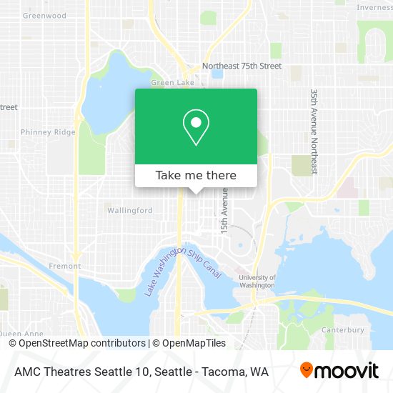 AMC Theatres Seattle 10 map