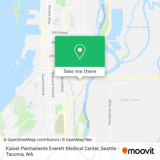 Mapa de Kaiser Permanente Everett Medical Center