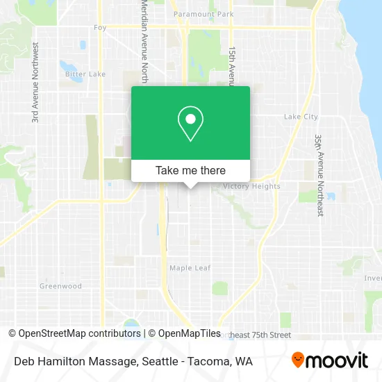Mapa de Deb Hamilton Massage